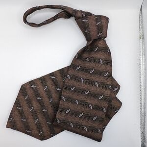Coffee Beans 100% Silk Tie by Paco Rabanne Made in USA